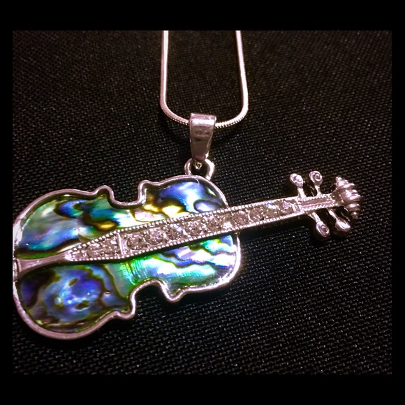 Abalone guitar necklace new 💕 - Picture 1 of 2